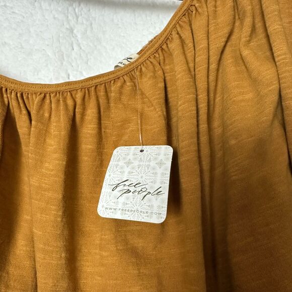 Free People We The Free Spring Break One Shoulder Top Size L Boho Flowy Oversize - Picture 6 of 14